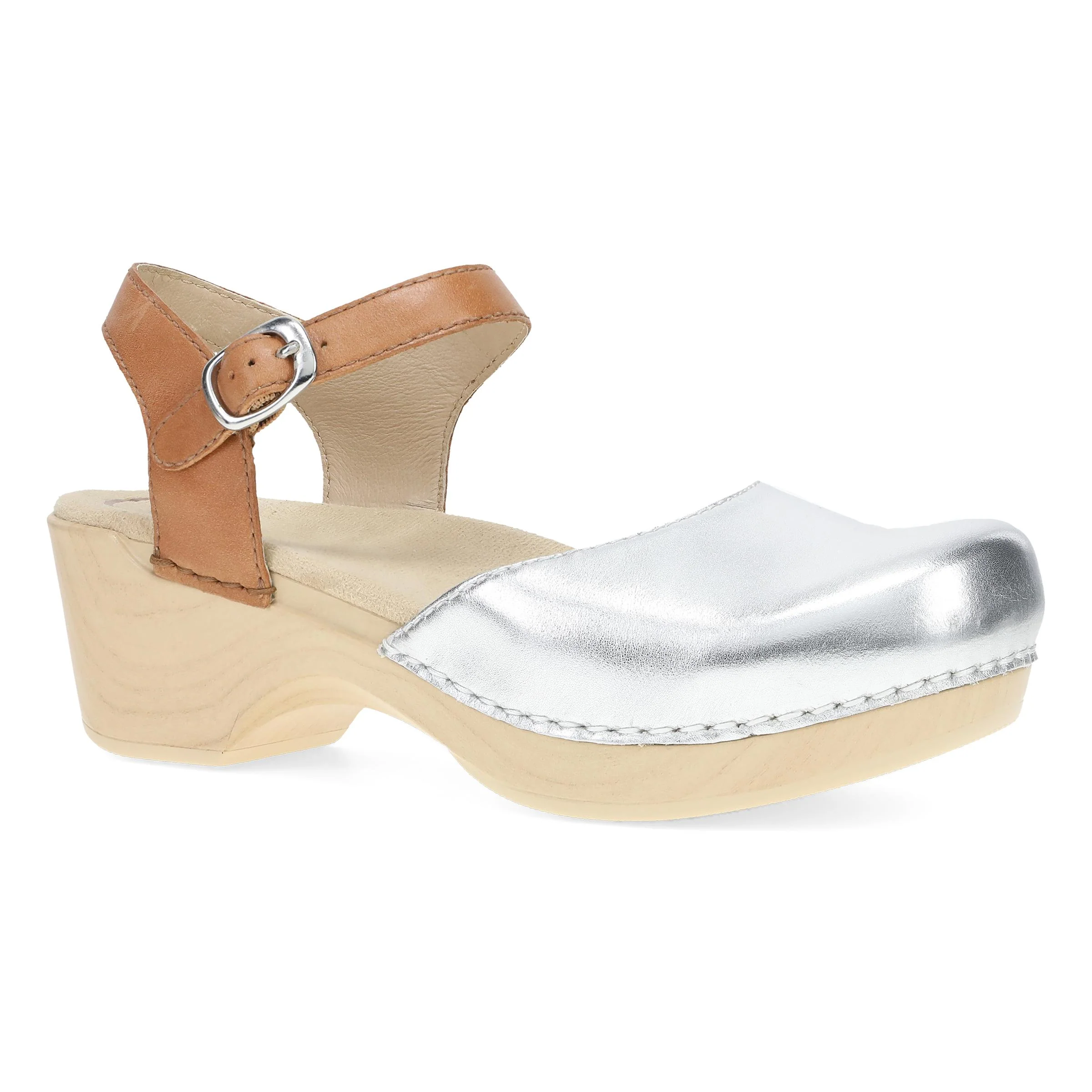 Sam Silver/Tan Leather